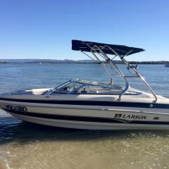 Big Air Cuda Tower - 2006 Larson LXi 208 - Polished Aluminum - Wakeboard tower