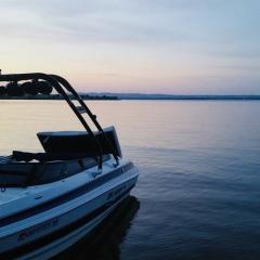 Big Air Cuda tower -  2006 Larson LXI 208 - Black Aluminum - wakeboard tower (2)