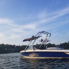 Big Air Cuda Tower - 2003 Malibu Sportster LX - Polished Aluminum - wakeboard tower (1)