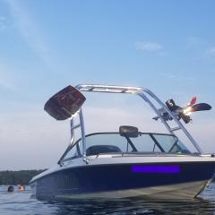 Big Air Cuda Tower - 2003 Malibu Sportster LX - Polished Aluminum - wakeboard tower (3)