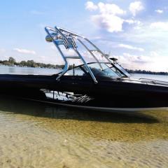 Big Air Cuda Tower - Malibu - polished - aluminium - wakeboard tower