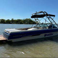 Big Air Cuda tower (reverse mounted)-and Big Air Collapsible Bimini-2000 Malibu Sunsetter (2)