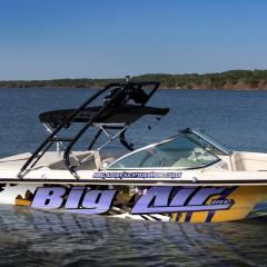 Big Air Cuda Tower - Mastercraft 205v - Black Aluminum - Wakeboard tower