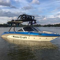 Big Air Cuda tower - 1989 Mastercraft boat - Black Aluminum 0 wakeboard tower
