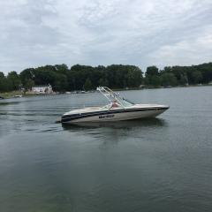 Big Air Cuda tower - 1999 Mastercraft 230 Maristar - Polished Aluminum - wakeboard tower