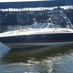 Big Air Cuda tower - 2002 Monterey 268ss - Polished Aluminum - wakeboard tower