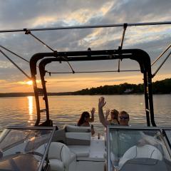 Big Air Cuda tower and Super Shadow Bimini - 2010 Sea Doo Challanger 210 - Black Aluminum - wakeboard tower (3)