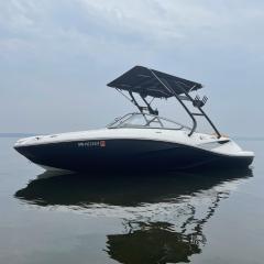 Big Air Cuda tower and Super Shadow Bimini- 2010 SeaDoo Challenger 210 (2)