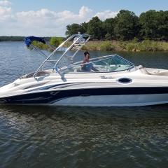 Big Air Cuda Tower - 2002 SeaRay 270 - Polished Aluminum - wakeboard tower (2)