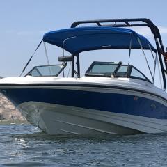 Big Air Cuda Tower - 2015 SeaRay 21SPX - Black Aluminum - Wakeboard tower (2)