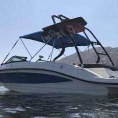 Big Air Cuda Tower - 2015 SeaRay 21SPX - Black Aluminum - Wakeboard tower (3)