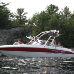 Big Air Cuda Tower - 2011 Stingray 225LR - Polished Aluminum - Wakeboard tower (2)