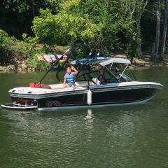 Big Air Cuda Tower - 1994 Supra Sunsport - Black Aluminum - wakeboard tower