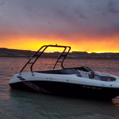 Big Air Cuda Tower - 2009 Yamaha 212SS - Black Aluminum - Wakeboard tower