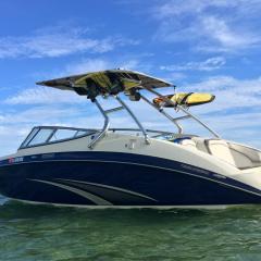 Big Air Cuda Tower - 2015 Yamaha SX240 - Polished Aluminum - Wakeboard tower  (1)