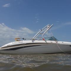 Big Air Cuda tower - 2003 Yamaha SR230 -Anodized Aluminum - wakeboard tower