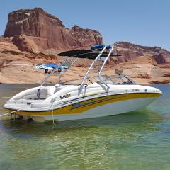 Big Air Cuda tower- 2006 Yamaha SR210- Anodized Aluminum -wakeboard tower (1)