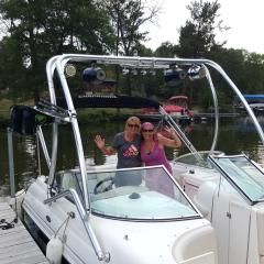Big Air Haus - 2002 Chaparral Sunesta 233 - Polished Aluminum - Wakeboard Tower (1)