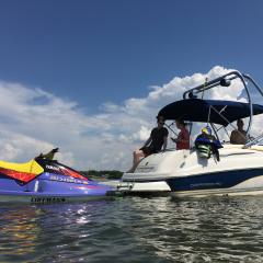 Big Air Haus tower - 2002 Chaparral 243 Sunesta - Polished Aluminum - wakeboard tower (2)