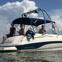 Big Air Haus tower - 2002 Chaparral 243 Sunesta - Polished Aluminum - wakeboard tower (3)