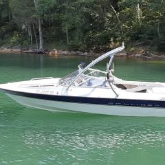 Big Air Ice Tower - 2003 Bayliner 1950 - polished aluminum - wakeboard tower (1)