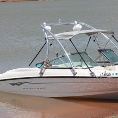 Big Air Ice Tower -  Bayliner - Bimini - polished - aluminium - wakeboard tower