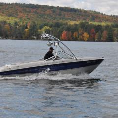 Big Air Ice tower - 2006 Bayliner - 185 - Polished Aluminum - Bullet Speaker - Hydro Rack - Wakeboard tower