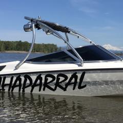 Big Air Ice tower - 1994 Chaparral 190 - Polished Aluminum -wakeboard tower