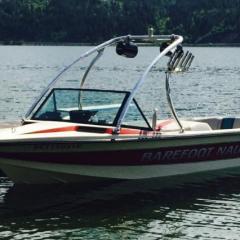 Big Air Ice tower - 1989 Correct Craft - Barefoot Nautique - Aluminum - Wakeboard tower