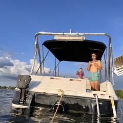 Big Air Ice Tower - polished aluminum - 2000 Four Winns funship 214