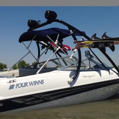 Big Air Ice tower - 2000 Four Winns - 170  Horizon - Black Aluminum - Wakeboard tower