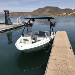 Big Air Ice tower - 2002 Glastron SX - Black Aluminum - wakeboard tower (1)