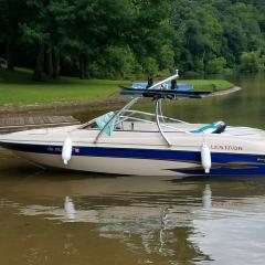 Big Air Ice tower - 2003 Glastron 205GX - Polished Aluminum - wakeboard tower