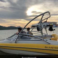 Big Air Ice tower - 2008 Glastron - Polished Aluminum - wakeboard tower