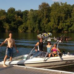 Big Air Ice Tower - 2003 Larson - Polished Aluminum - Wakeboard tower
