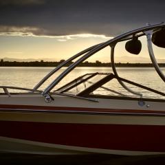 Big Air Ice tower - 1988 Marlin - 16' - Polished Aluminum - Wakeboard Tower