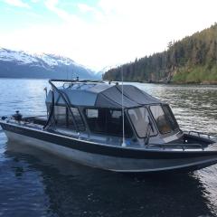 Big Air Ice tower - 2004 North River Commander - Black Aluminum - wakeboard tower (1)
