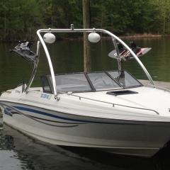 Big Air Ice Tower - Regal -  Sebring 19' - polished - aluminium - wakeboard tower