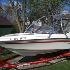 Big Air Ice Tower -  Rinker - 190 Captiva - polished - aluminium - wakeboard tower