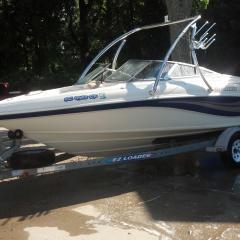 Big Air Ice Tower - Rinker - Captiva 192 - polished - aluminium - wakeboard tower