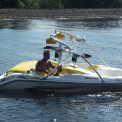 Big Air Ice Tower -  SeaDoo - Sporster LE - wakeboard rack - polished - aluminium - wakeboard tower