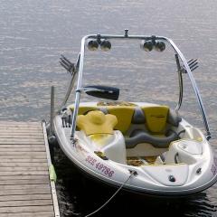 Big Air Ice tower -  1997 Sea Doo - Speedster - Dual Bullet Speaker - Hydro Rack - Polished Aluminum - Wakeboard tower