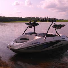 Big Air Ice tower - 2005 SeaDoo Challanger 180 - Black Aluminum - Wakeboard tower (1)