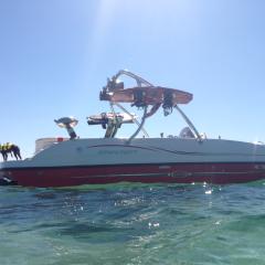 Big Air Ice Tower - Starcraft - polished aluminium - wakeboard tower