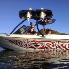 Big Air Ice tower - 1988 Starcraft - Black Aluminum - Wakeboard tower (4)