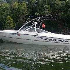 Big Air Ice Tower - StingRay - SS bimini - polished - aluminium - wakeboard tower