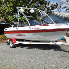 Big Air Ice tower - 1989 Sunbird Corsair 175 - Polished Aluminum- wakeboard towers (1)