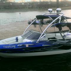 Big Air Ice Tower - VIP - '01 185 - bimini - polished - aluminium - wakeboard tower
