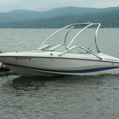 Big Air Vapor Tower - Baja - islander 180 - polished aluminium - wakeboard tower