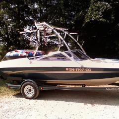 Big Air Vapor Tower -  Manta Ray - polished aluminium - wakeboard tower
